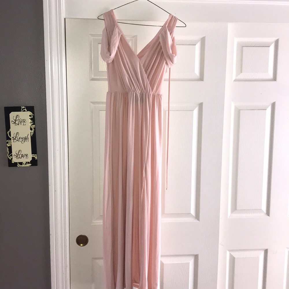 Light pink ASOS maxi dress